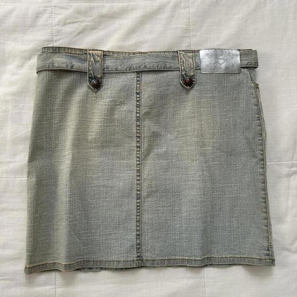 Blugirl by Blumarine Mini denim skirt with belt size XS - Picture 5 of 8